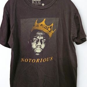 Notorious B.I.G. Black and Gold Graphic Tee